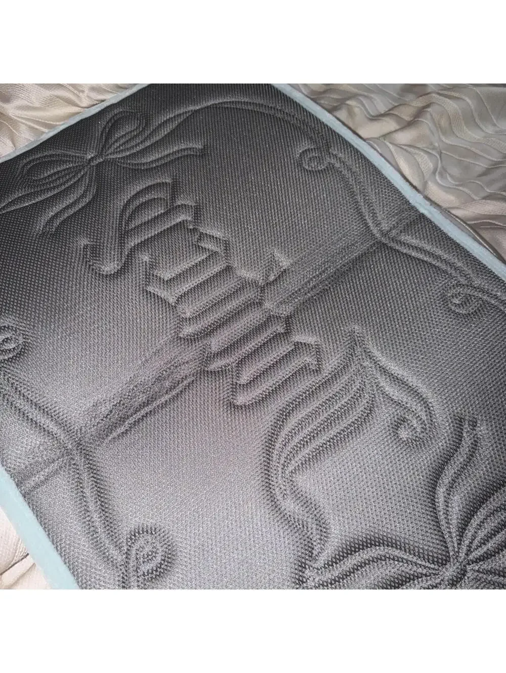 Juicy Couture Memory Foam Bath Mat teal